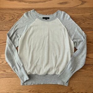 Banana Republic Gray and Cream Sweater